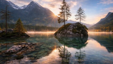 Exploring the Alpine Lake